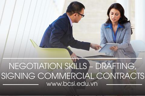 Negotiation skills – drafting, signing commercial contracts